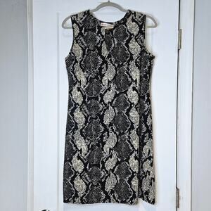 Jude Connally Nadine Snake Print Sleeveless Shift Dress Size M